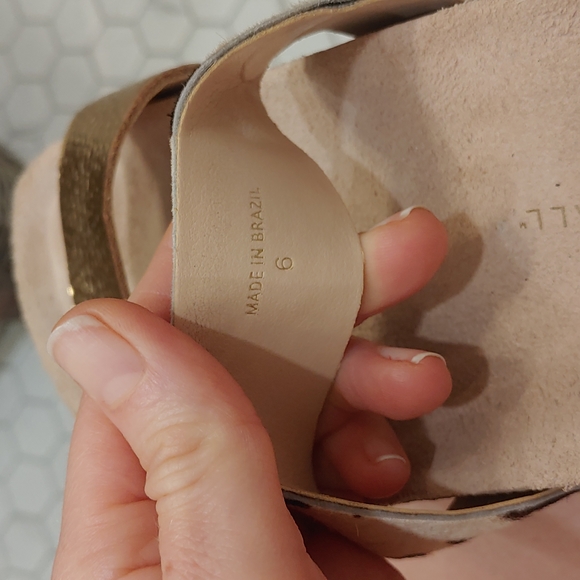 EUC Loeffler Randall Leather and Pony Hair Slides Sandals, made in Brazil size 6 - Picture 4 of 8